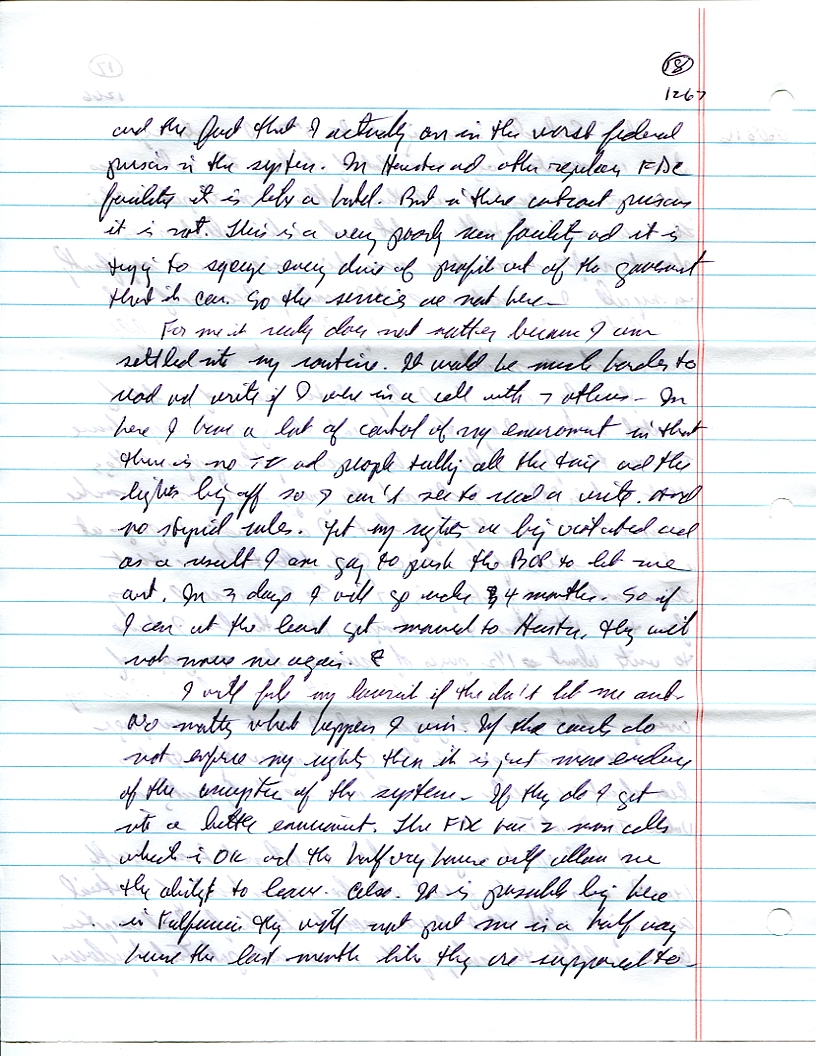 Dr John WorldPeace 2008 Prison Journal